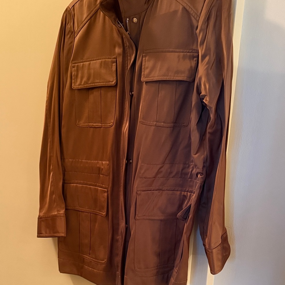 Chico's Chocolate Brown Military Jacket